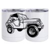 10 oz. White Stainless Steel Short Tumbler Thumbnail