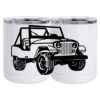 10 oz. White Stainless Steel Short Tumbler Thumbnail