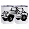 10 oz. White Stainless Steel Short Tumbler Thumbnail