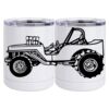 10 oz. White Stainless Steel Short Tumbler Thumbnail