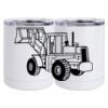 10 oz. White Stainless Steel Short Tumbler Thumbnail