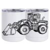 10 oz. White Stainless Steel Short Tumbler Thumbnail