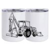 10 oz. White Stainless Steel Short Tumbler Thumbnail