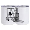 10 oz. White Stainless Steel Short Tumbler Thumbnail