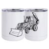 10 oz. White Stainless Steel Short Tumbler Thumbnail