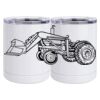 10 oz. White Stainless Steel Short Tumbler Thumbnail