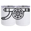 10 oz. White Stainless Steel Short Tumbler Thumbnail