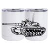 10 oz. White Stainless Steel Short Tumbler Thumbnail