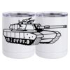 10 oz. White Stainless Steel Short Tumbler Thumbnail