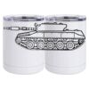 10 oz. White Stainless Steel Short Tumbler Thumbnail
