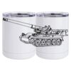 10 oz. White Stainless Steel Short Tumbler Thumbnail