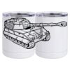 10 oz. White Stainless Steel Short Tumbler Thumbnail