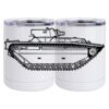 10 oz. White Stainless Steel Short Tumbler Thumbnail