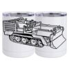 10 oz. White Stainless Steel Short Tumbler Thumbnail