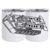 10 oz. White Stainless Steel Short Tumbler Thumbnail