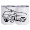 10 oz. White Stainless Steel Short Tumbler Thumbnail