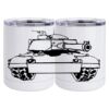 10 oz. White Stainless Steel Short Tumbler Thumbnail