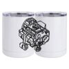 10 oz. White Stainless Steel Short Tumbler Thumbnail
