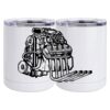 10 oz. White Stainless Steel Short Tumbler Thumbnail