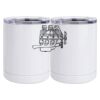 10 oz. White Stainless Steel Short Tumbler Thumbnail