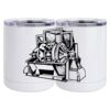 10 oz. White Stainless Steel Short Tumbler Thumbnail