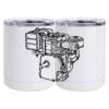 10 oz. White Stainless Steel Short Tumbler Thumbnail