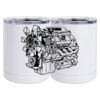 10 oz. White Stainless Steel Short Tumbler Thumbnail