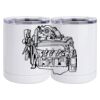 10 oz. White Stainless Steel Short Tumbler Thumbnail
