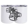 10 oz. White Stainless Steel Short Tumbler Thumbnail