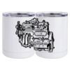 10 oz. White Stainless Steel Short Tumbler Thumbnail