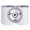 10 oz. White Stainless Steel Short Tumbler Thumbnail