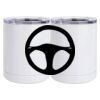 10 oz. White Stainless Steel Short Tumbler Thumbnail
