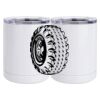 10 oz. White Stainless Steel Short Tumbler Thumbnail