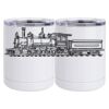 10 oz. White Stainless Steel Short Tumbler Thumbnail