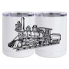10 oz. White Stainless Steel Short Tumbler Thumbnail