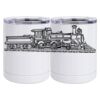 10 oz. White Stainless Steel Short Tumbler Thumbnail
