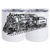 10 oz. White Stainless Steel Short Tumbler Thumbnail