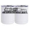 10 oz. White Stainless Steel Short Tumbler Thumbnail