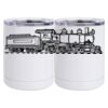 10 oz. White Stainless Steel Short Tumbler Thumbnail