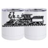 10 oz. White Stainless Steel Short Tumbler Thumbnail