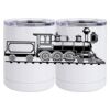 10 oz. White Stainless Steel Short Tumbler Thumbnail