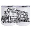 10 oz. White Stainless Steel Short Tumbler Thumbnail