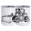 10 oz. White Stainless Steel Short Tumbler Thumbnail