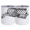 10 oz. White Stainless Steel Short Tumbler Thumbnail