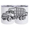 10 oz. White Stainless Steel Short Tumbler Thumbnail