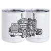 10 oz. White Stainless Steel Short Tumbler Thumbnail