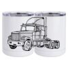 10 oz. White Stainless Steel Short Tumbler Thumbnail