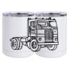 10 oz. White Stainless Steel Short Tumbler Thumbnail