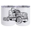 10 oz. White Stainless Steel Short Tumbler Thumbnail
