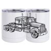 10 oz. White Stainless Steel Short Tumbler Thumbnail